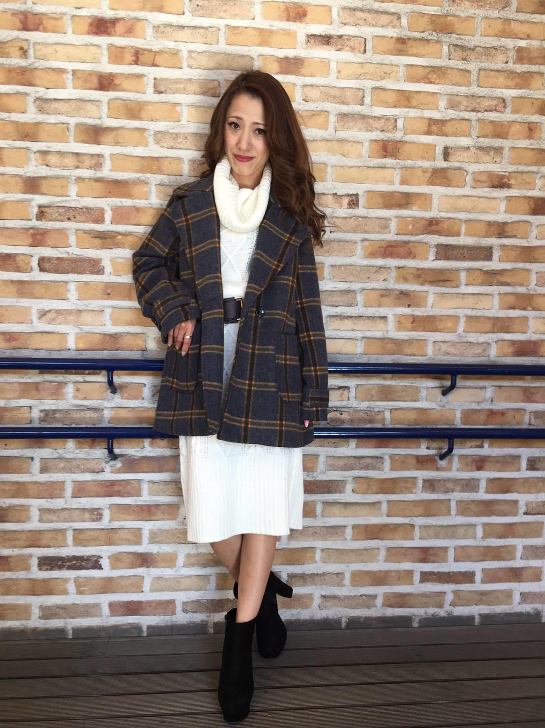 ♡オフタートルニットワンピ♡HITOMI♡