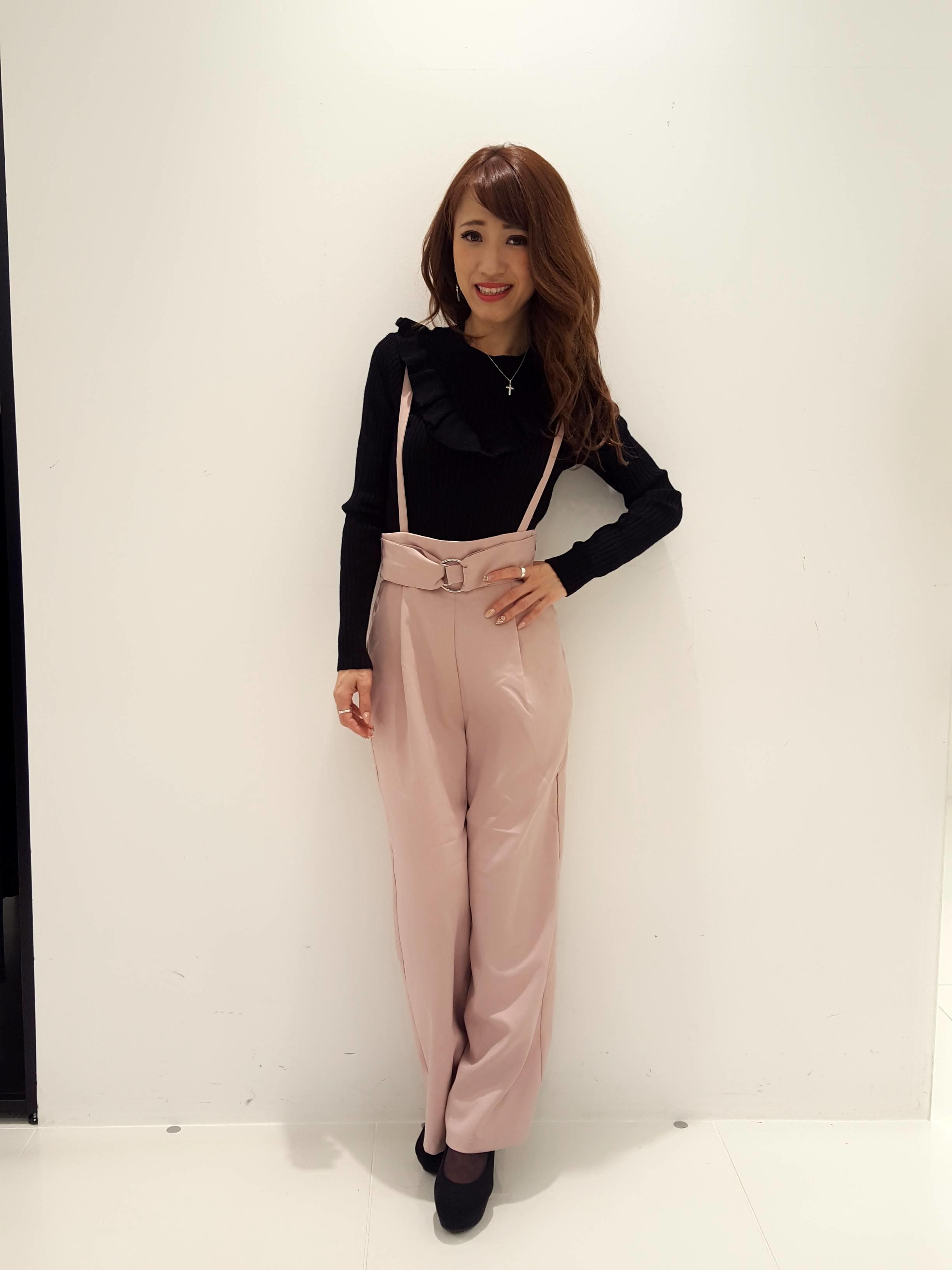new♡!!special price!!!フリルニット付ワイドパンツ*°MAHO