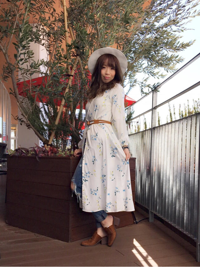 花柄ブラウスワンピcode❁my lunchbox❁いくみ