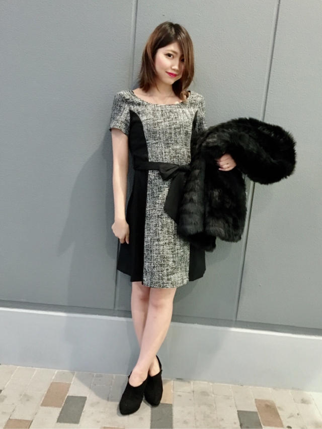 ラメツイードワンピ♡LOOK BOOK配布のお知らせ‼いくみ