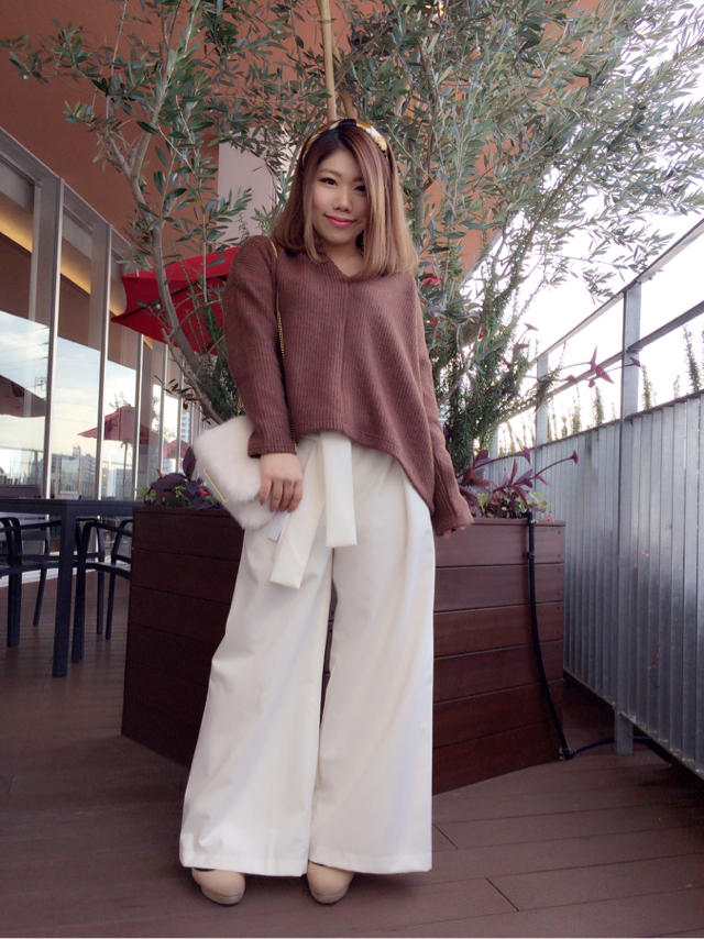 ワイドパンツで綺麗style(●´ω`●)あやか