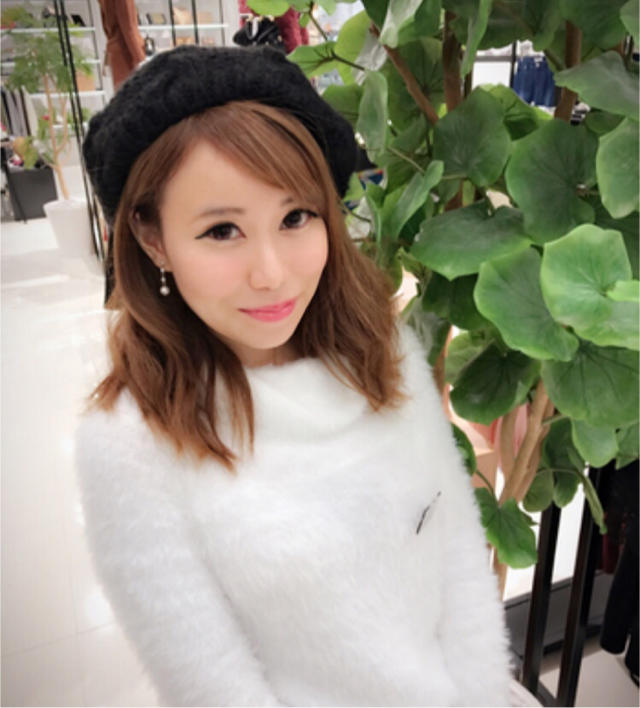 ♡♡ファーボンボン付きニットベレー帽♡なぎさ♡♡