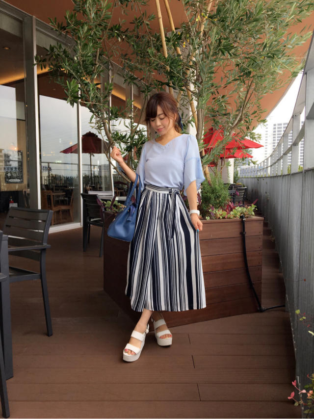 SUMMERワイドパンツコーデ♡゜:。* ゜.MAHO