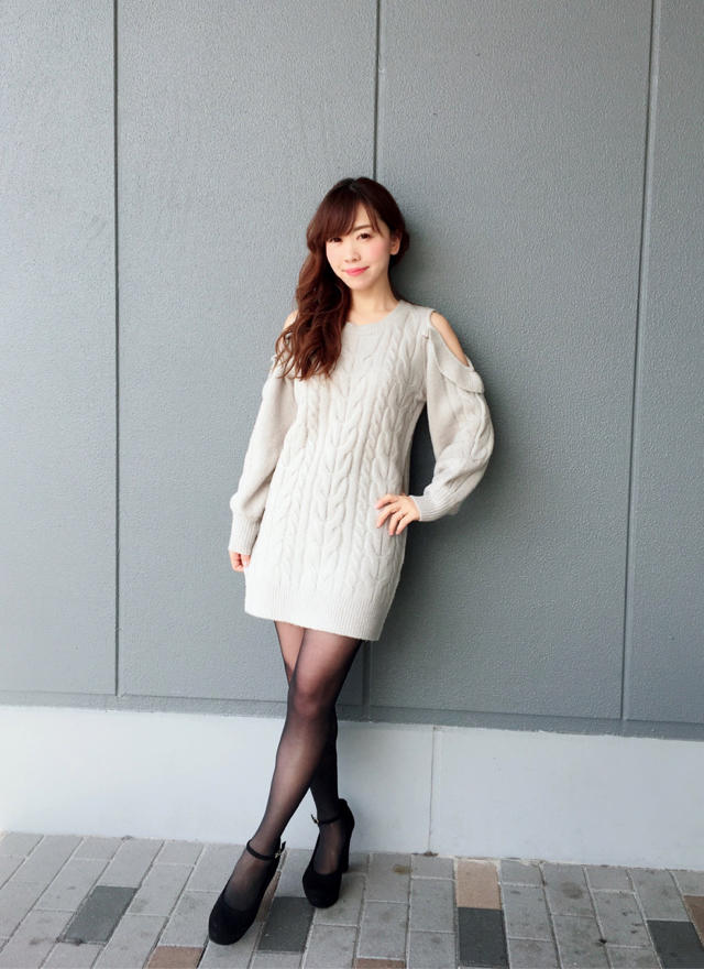 再入荷♪肩あきニットチュニック…Nao