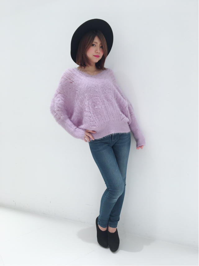 モコモコモヘアざっくりニット♡…Nao
