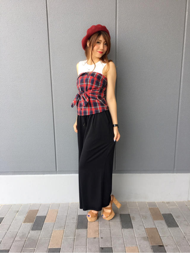 秋みえ❁*.リボンビスチェコーデ…Nao