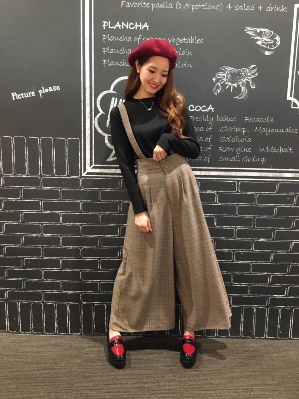 インナーsetチェックワイドパンツ☆HARUNA☆