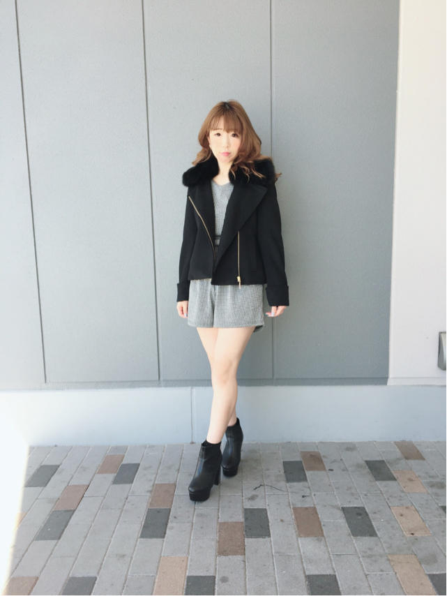 ファー付きライダース…Nao