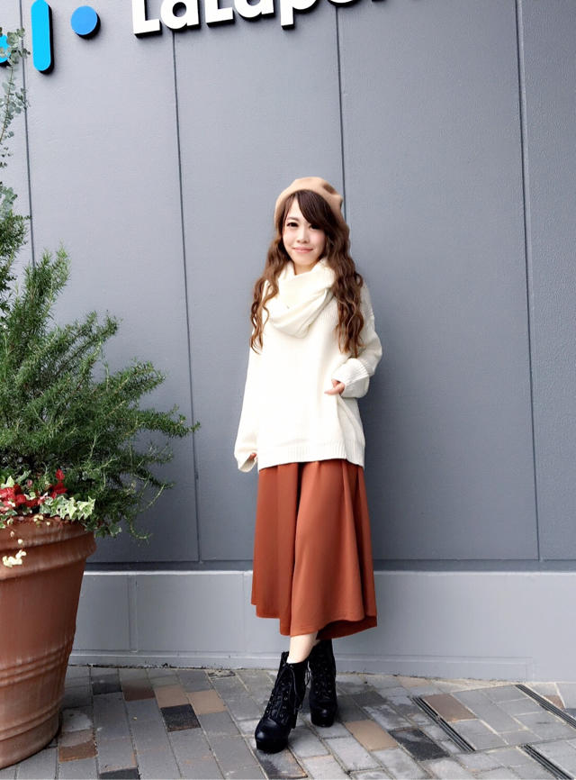 スヌード付きニットcode♡いくみ