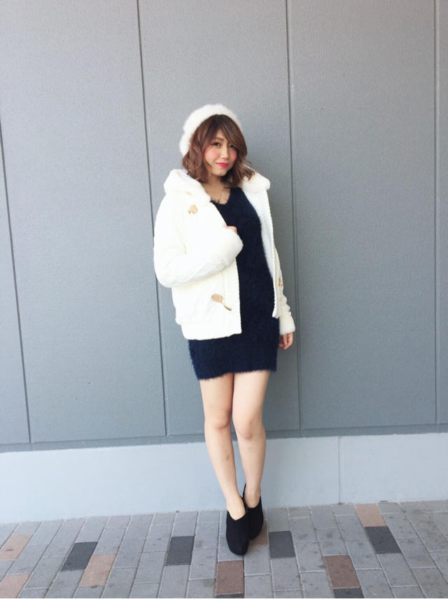 ダッフルニットコート❁*.…Nao