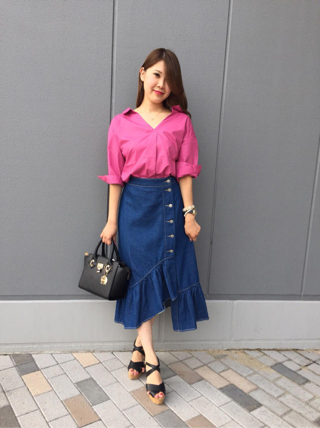 着回し抜群シャツ!!!アシメスカート!!!♡HaRuKa♡