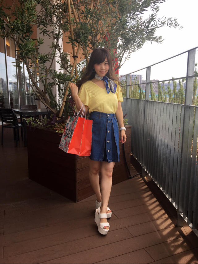 スカーフ付きカットソー…Nao