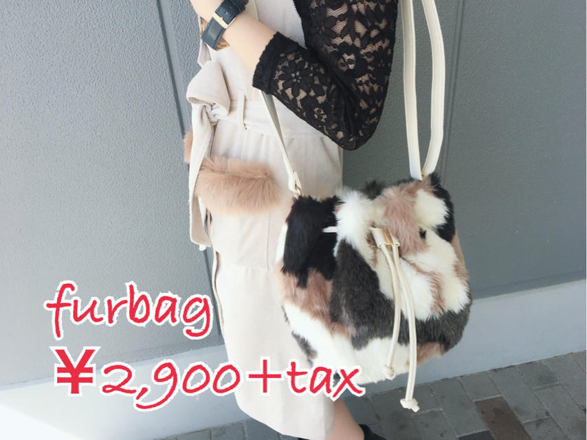 驚きの￥2,900+tax♡mixファー巾着bag♡*°MAHO