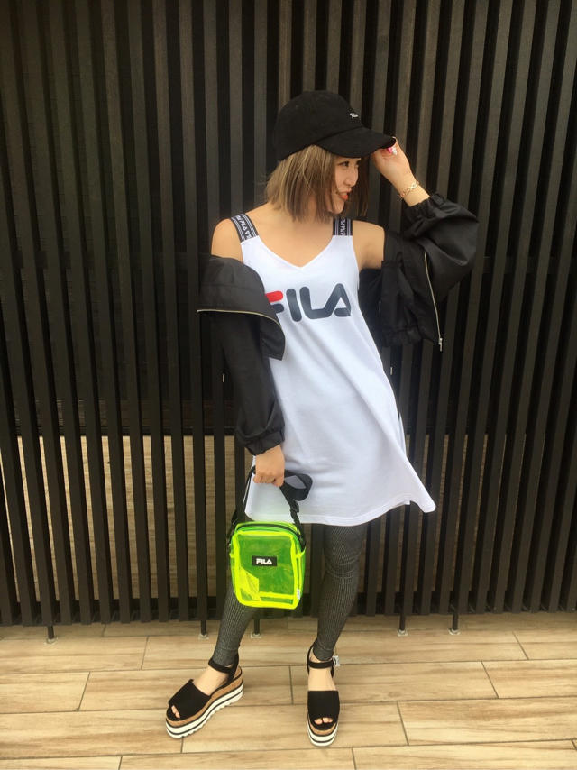 sportyでかわいいFILAのフレアトップス♥  mai