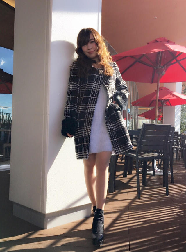 チェック柄コートcode♡いくみ