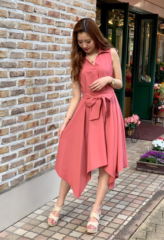 上品ノースリーブワンピ♡Rinaオフショット♡