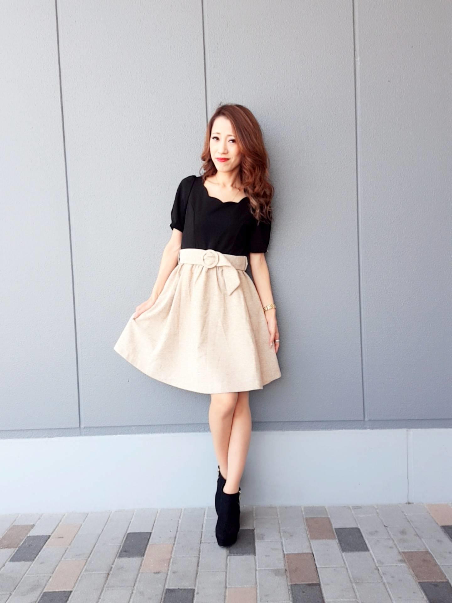 ♡フィットアンドフレアーワンピース♡HITOMI♡