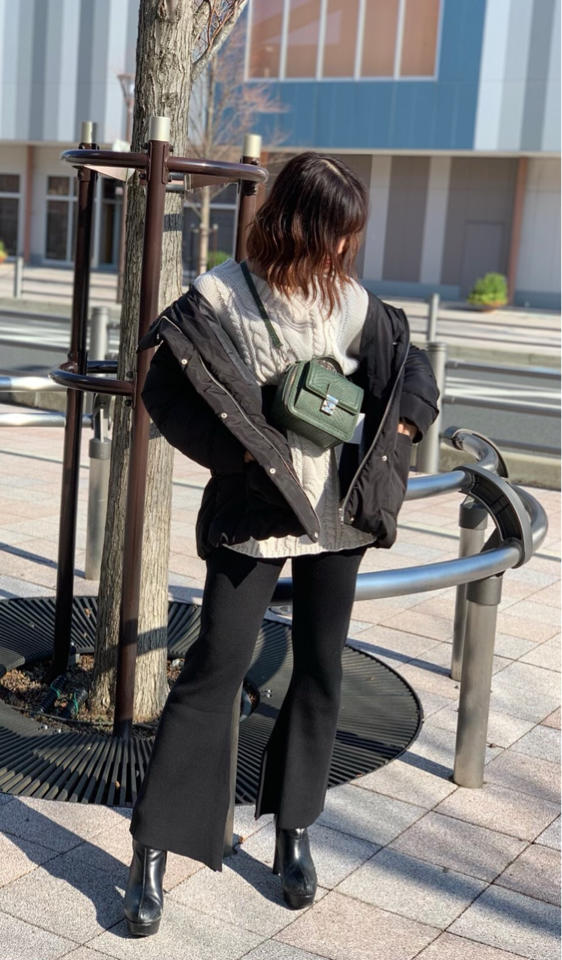 大人気ニットワンピースの着回しコーディネート♪☺︎