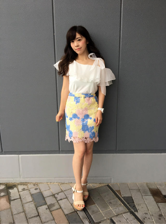 大人girlyコーデ♡オシャレランチ♪♪♪いくみ