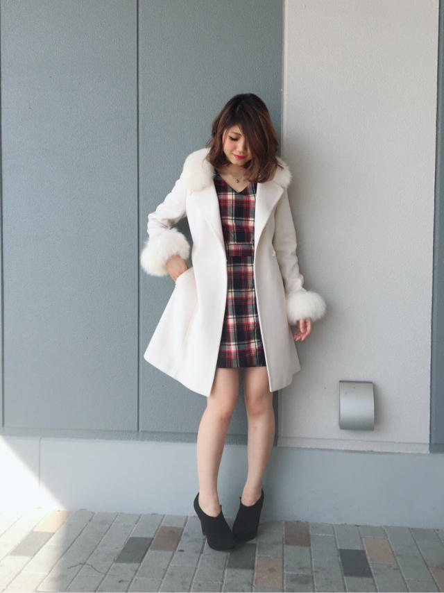 new!!今季トレンド！チェック柄ラップワンピ♡゜:。* ゜.MAHO