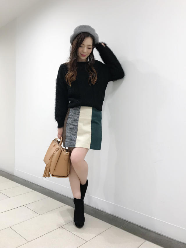 配色がキュート♡台形スカート♡せっとん