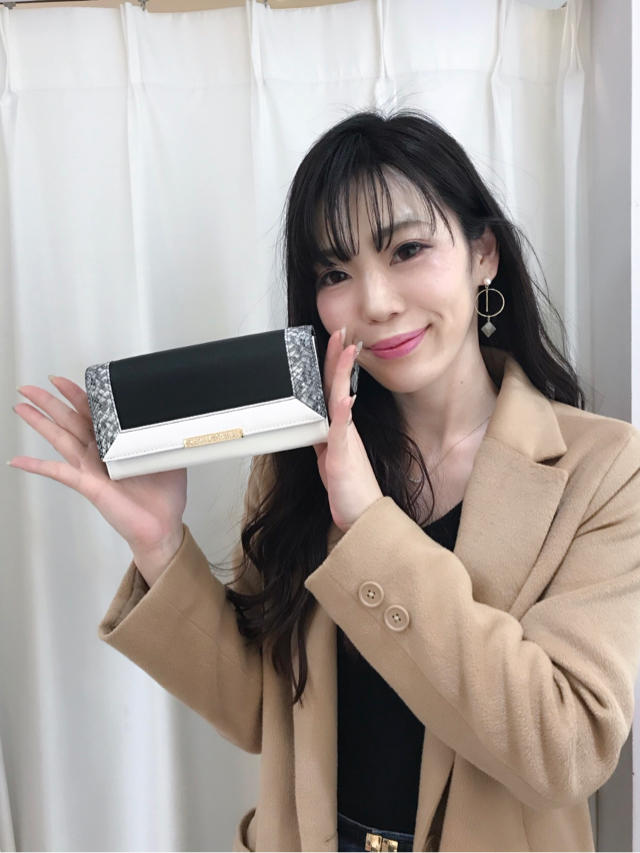 異素材財布♡大人パイソン柄♡せっとん