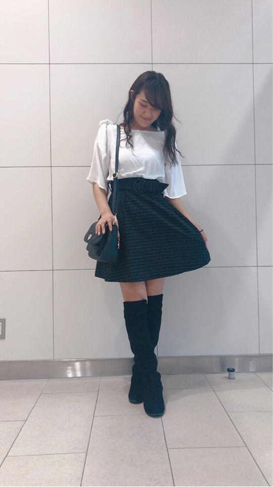肩リボン♡ドッキングワンピ♡325