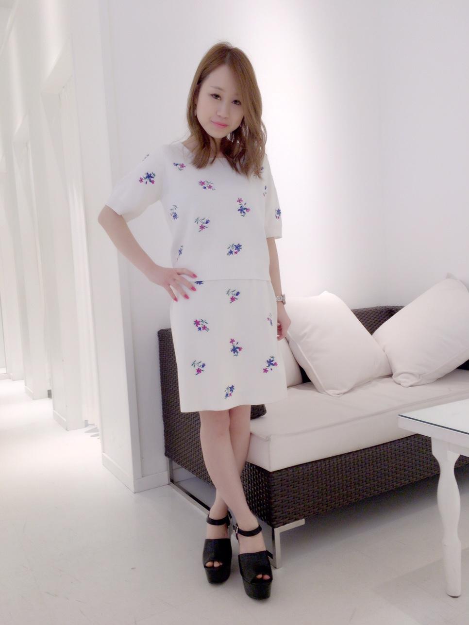 刺繍ニットアップ★
