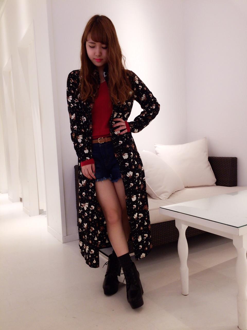 レトロフラワー柄シャツ★