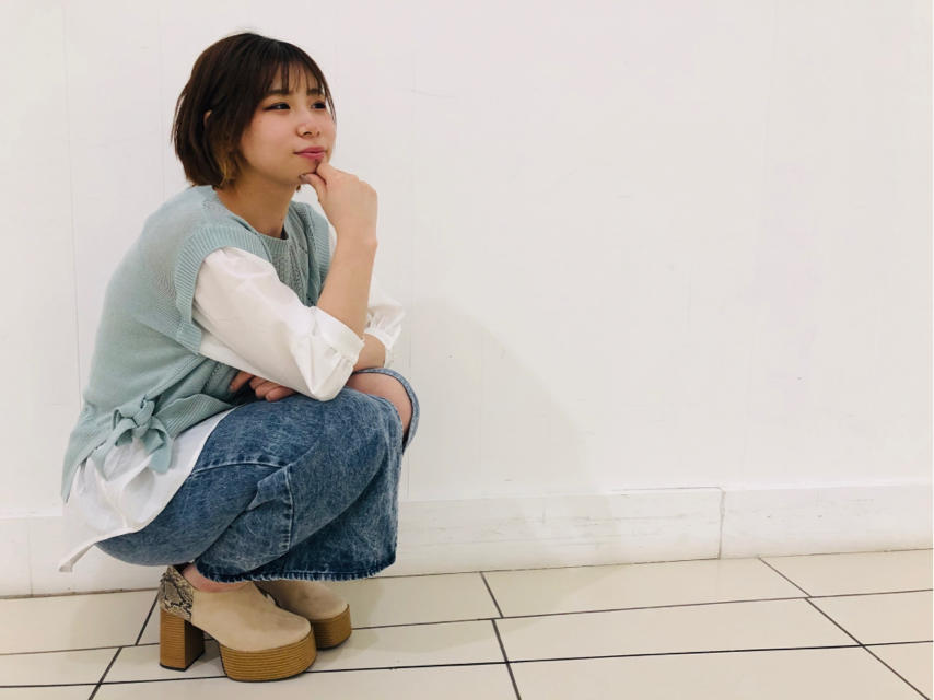 ☆ニットベストレイヤード風トップス☆
