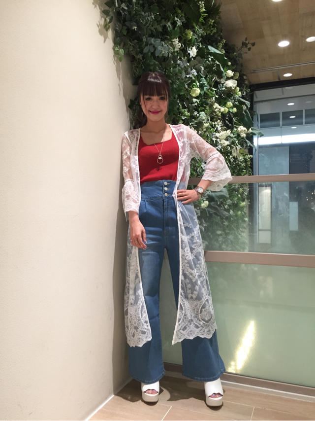 着回し抜群！！ニットタンクトップ×ハイウエストワイドパンツ♡♡再入荷☆☆