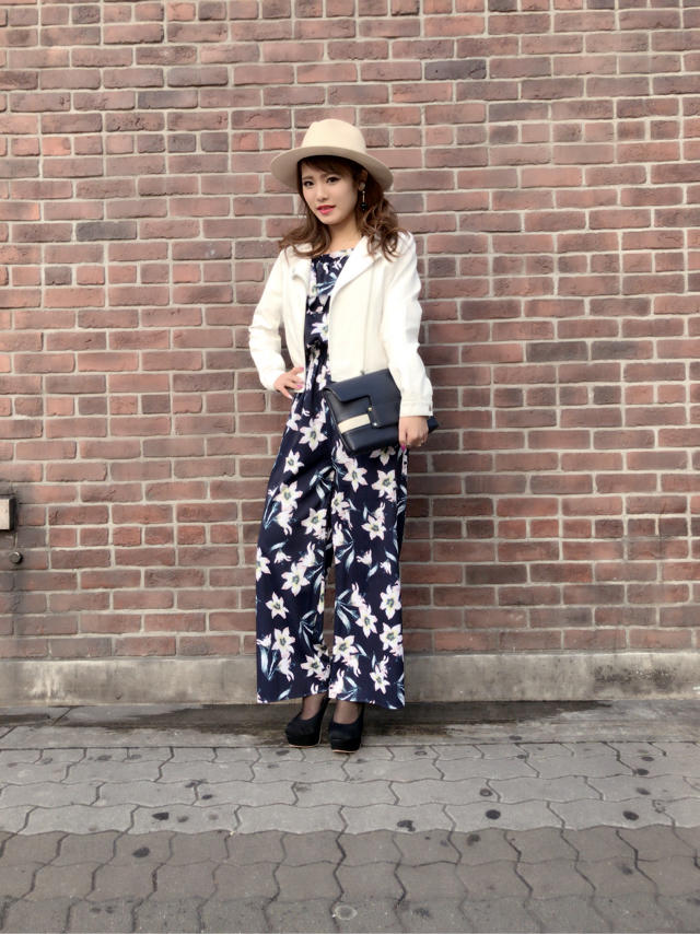 新作✨花柄オールインワン❤️ゆい