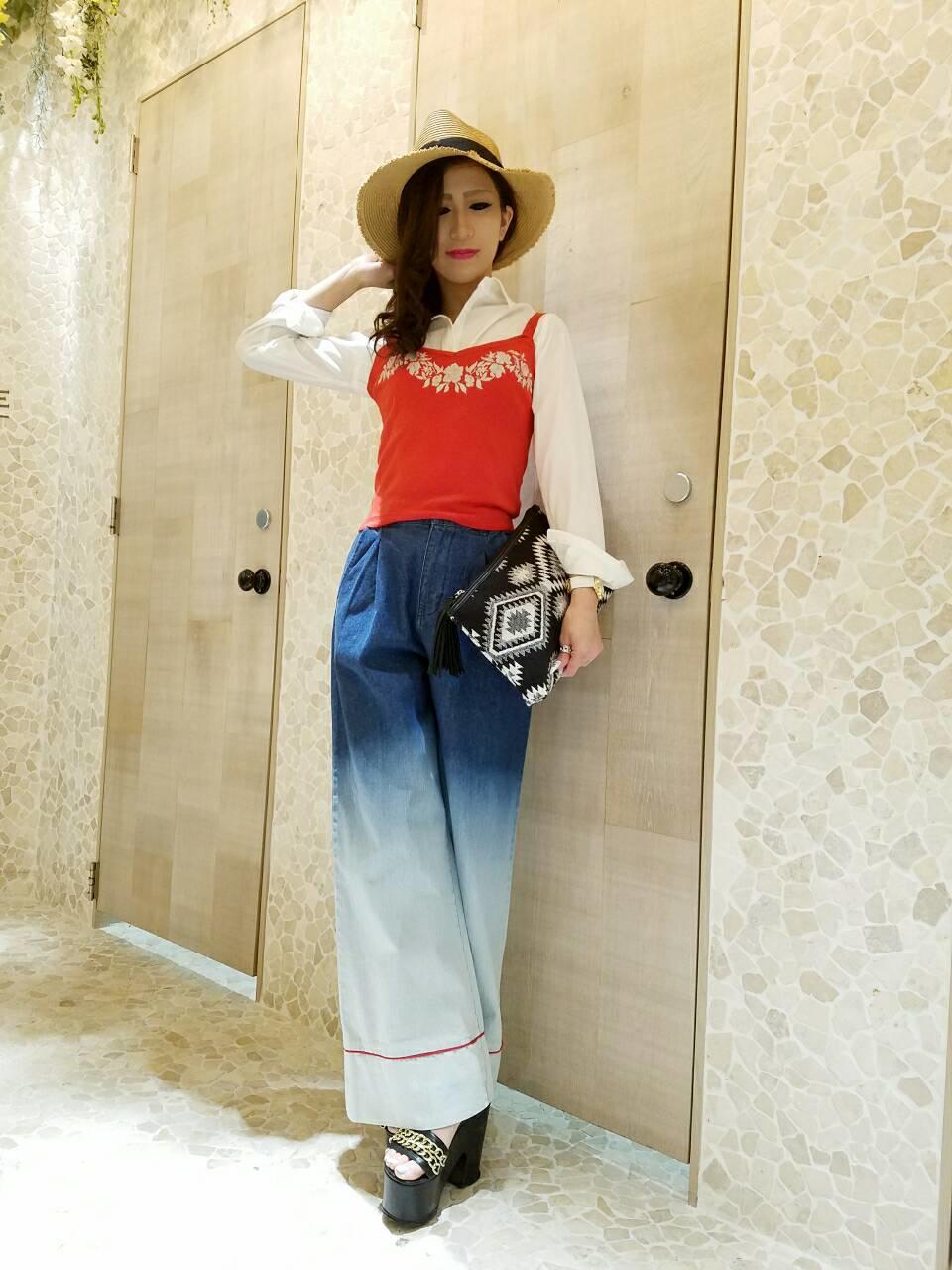 《New Arrival》トレンド!!!!ワイドデニムコーデ❤ジェシカ❤ELLE
