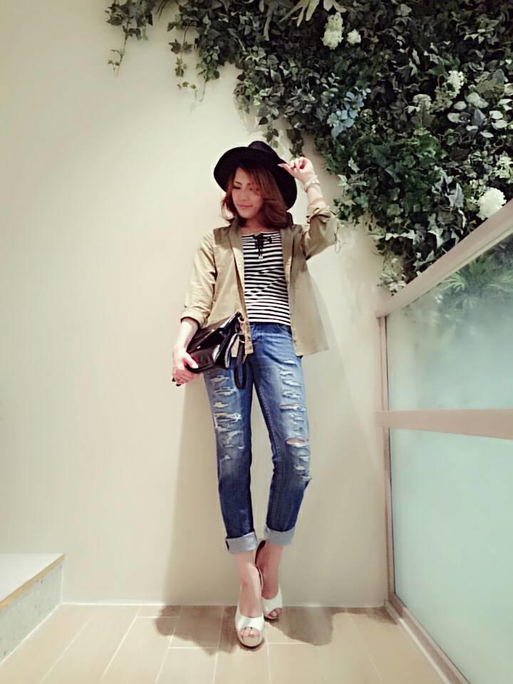 新作♡ナナおすすめのカジュアルコーデ(ฅ^О^ฅ)♥心斎橋限定NOVELTY♥hair style change☆ナナ