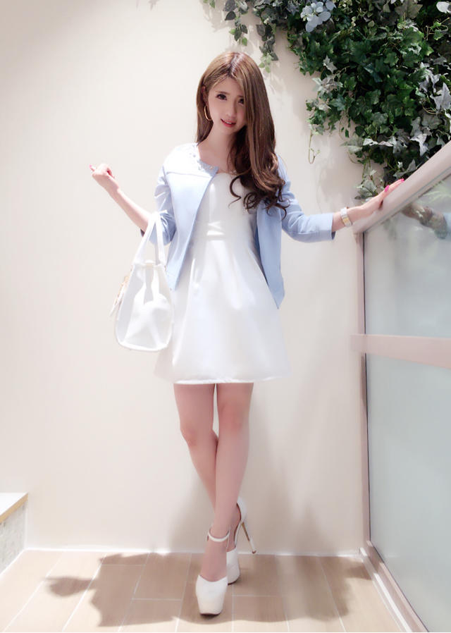 ♡新作♡ワンピース♡ビジュージャケット着まわしCODE♡岡ちゃん
