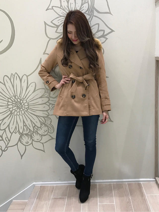 ♡本日入荷♡新作ピーコート❤身長別写真も有★☆ナナ