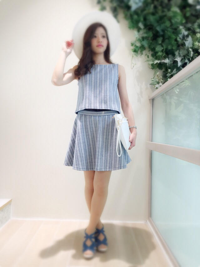 ストライプ柄❤︎着まわし便利なセットアップのご紹介❤︎