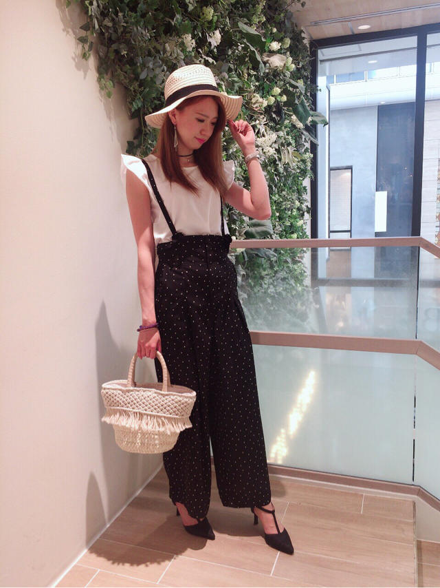 今年トレンドのドット柄ワイドパンツ♡♡充実した休日☆☆