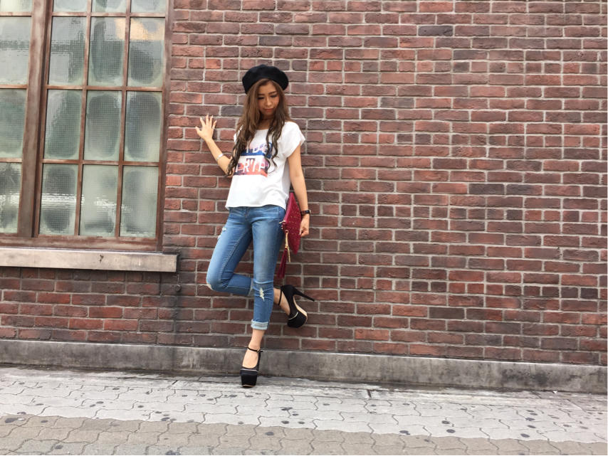 A/Wプチプラ♡Tシャツコーデシリーズ♡ななみんチーフに♡まみたす