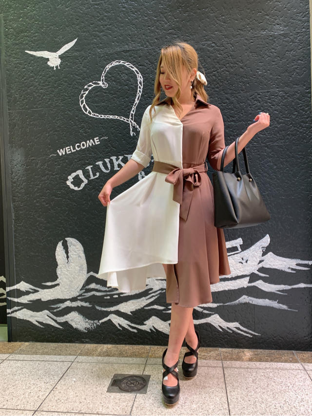 新作！！シャツバイカラーイレヘムワンピースのご紹介♡♡心斎橋店限定価格！？必見！！