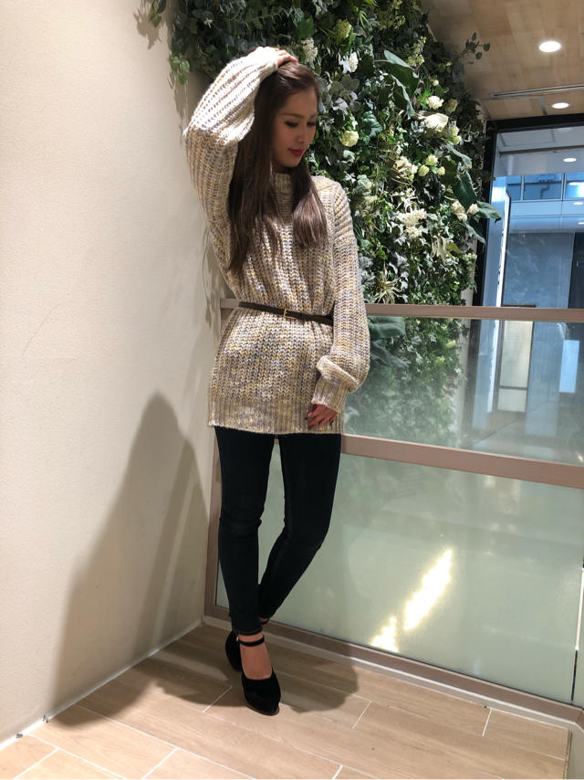 mixニットチュニック 着回しcode  :)♡♡ めいとオフショ◎