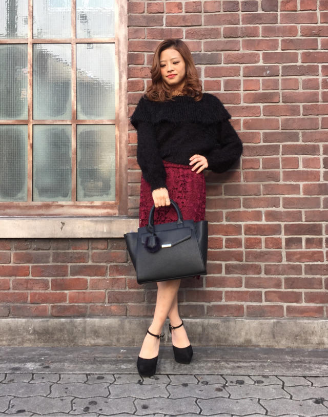 【新作】今日入荷したてのレースタイトスカート♡大人で上品なcoordinateをご紹介します‼︎♡ちか