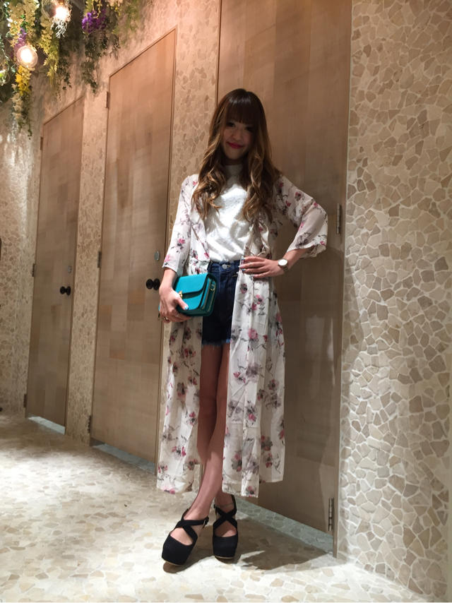 プリーツレーストップス×クラッシュデニムショートパンツ×SALE新作2way羽織り＆ワンピース♡♡