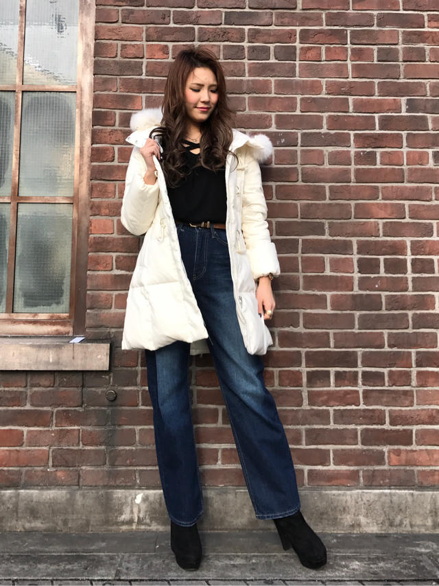 ♡新作♡実用性のあるダウンコート♡yui & nanaオフショット♡ナナ