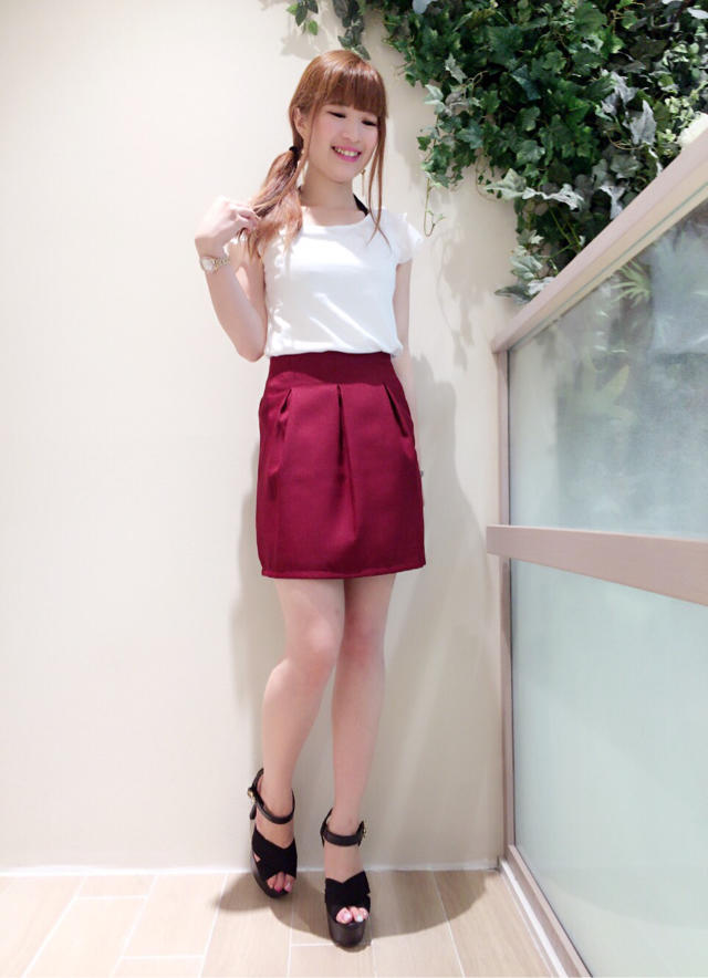 まみたす一目惚れ♡タックスカート♡上品さもアップ♡まみたす