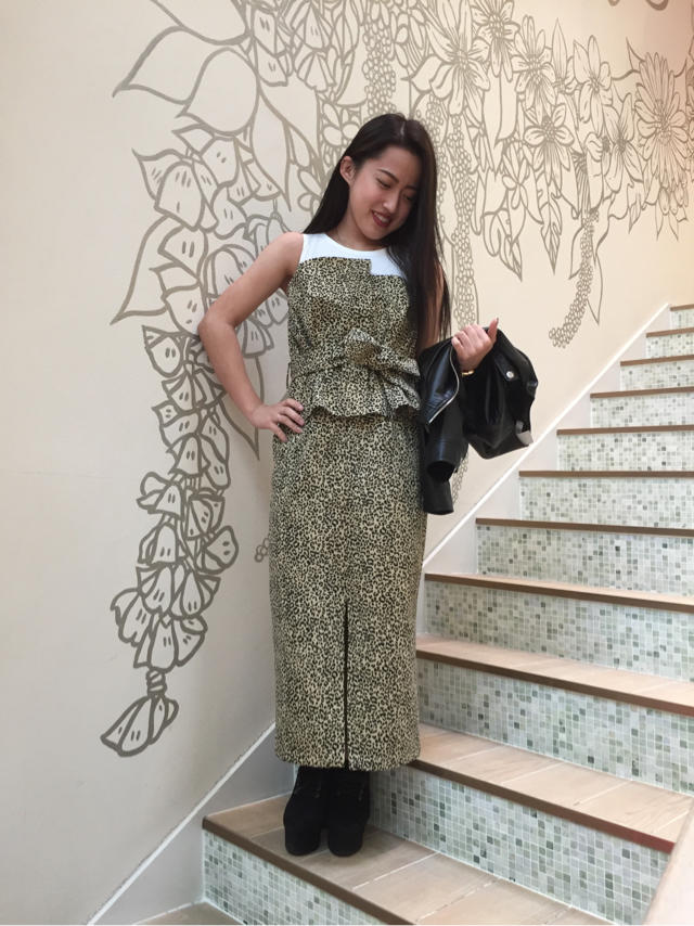 ビスチェ風レイヤードトップス×タイトペンシルスカート！！S/Sの大変お買い得なSALECODE♡♡