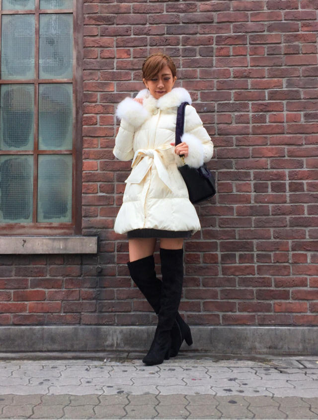 【新作】ビジュー付きファーダウンのご紹介♥♥あみ