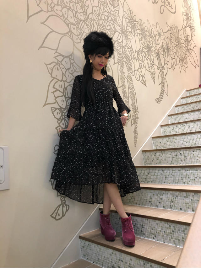 new！星柄ティアードアワンピース :)♡♡