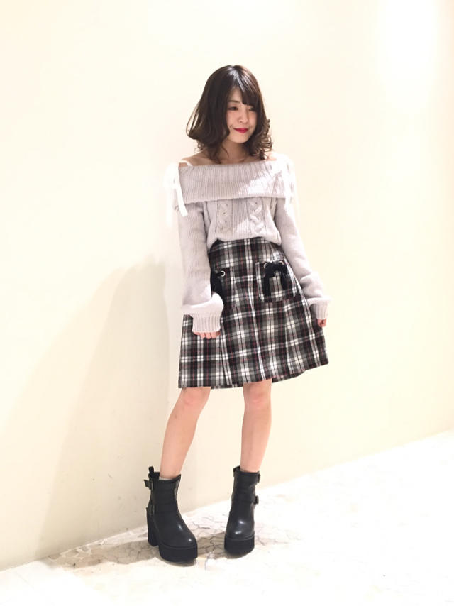 お得なニットを合わせたコーデ♡* ੈ✩‧₊˚