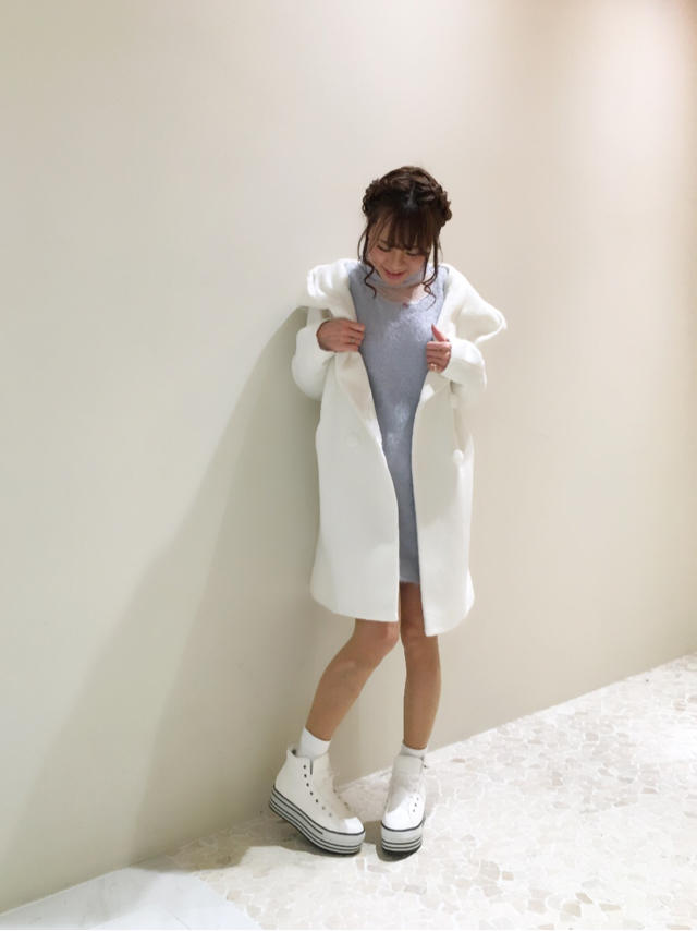 まだまだ冬本番♡White×Blueでお出かけゆるふわcode♡